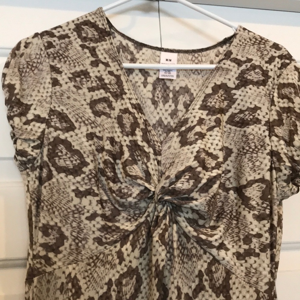 Snake print dress